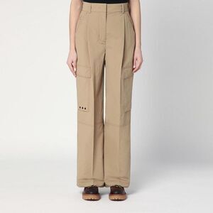 MONCLER GRENOBLE Wide-Leg Cargo Pants Women Beige